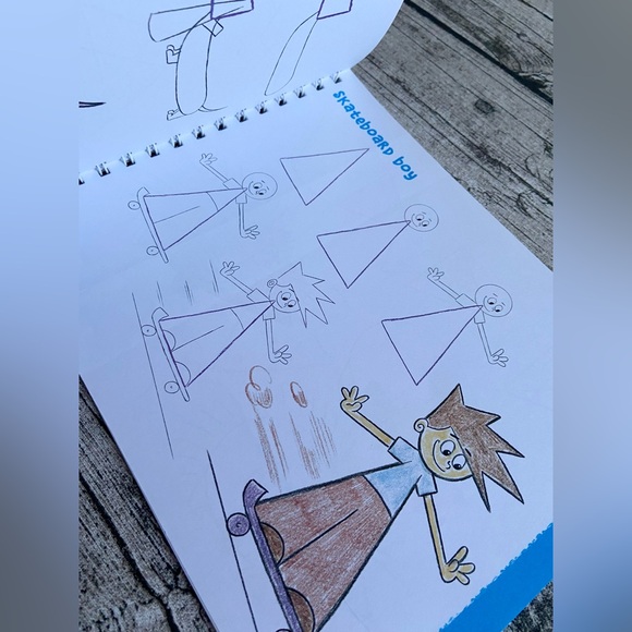 NWT. Drawing Shape by Shape Guide book for kids. Learn how to draw with shapes - Picture 8 of 14